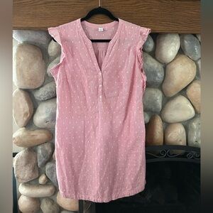 Old Navy | Ruffle Sleeve Striped Polka Dot Dress